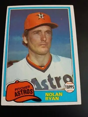 1981 Topps - Nolan Ryan #240. Houston Astros. EX+ - Baseball Card Single
