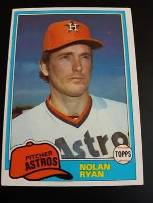 1981 Topps - Nolan Ryan #240. Houston Astros. EX+ - Baseball Card Single