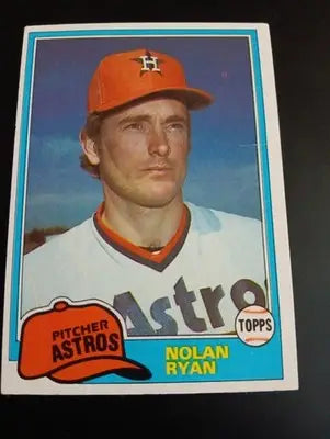 1981 Topps - Nolan Ryan #240. Houston Astros. EX+ - Baseball Card Single