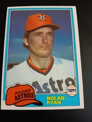 1981 Topps - Nolan Ryan #240. Houston Astros. EX+ - Baseball Card Single