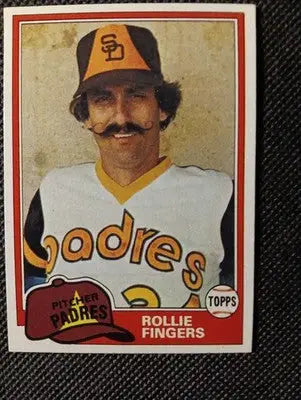 1981 Topps - Rollie Fingers #229. San Diego Padres. EX-NRMT+