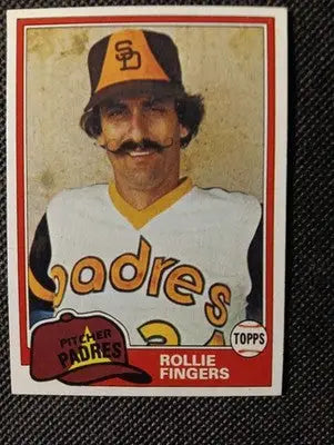 1981 Topps - Rollie Fingers #229. San Diego Padres. EX-NRMT+
