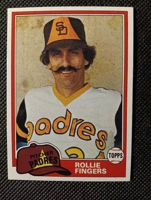 1981 Topps - Rollie Fingers #229. San Diego Padres. EX-NRMT+