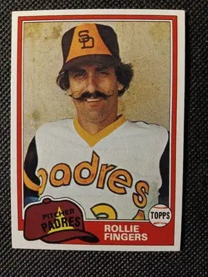 1981 Topps - Rollie Fingers #229. San Diego Padres. EX-NRMT+