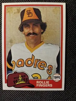 1981 Topps - Rollie Fingers #229. San Diego Padres. EX-NRMT+
