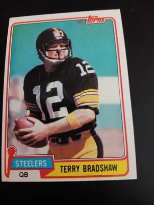 1981 Topps - Terry Bradshaw #375. Pittsburgh Steelers. EX-NRMT - Football Card Single