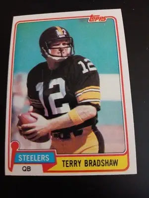 1981 Topps - Terry Bradshaw #375. Pittsburgh Steelers. EX-NRMT - Football Card Single