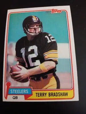 1981 Topps - Terry Bradshaw #375. Pittsburgh Steelers. EX-NRMT - Football Card Single