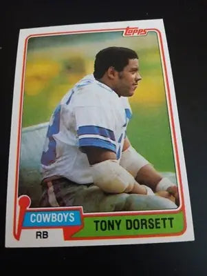 1981 Topps - Tony Dorsett #500. Dallas Cowboys. NRMT+ - Football Card Single