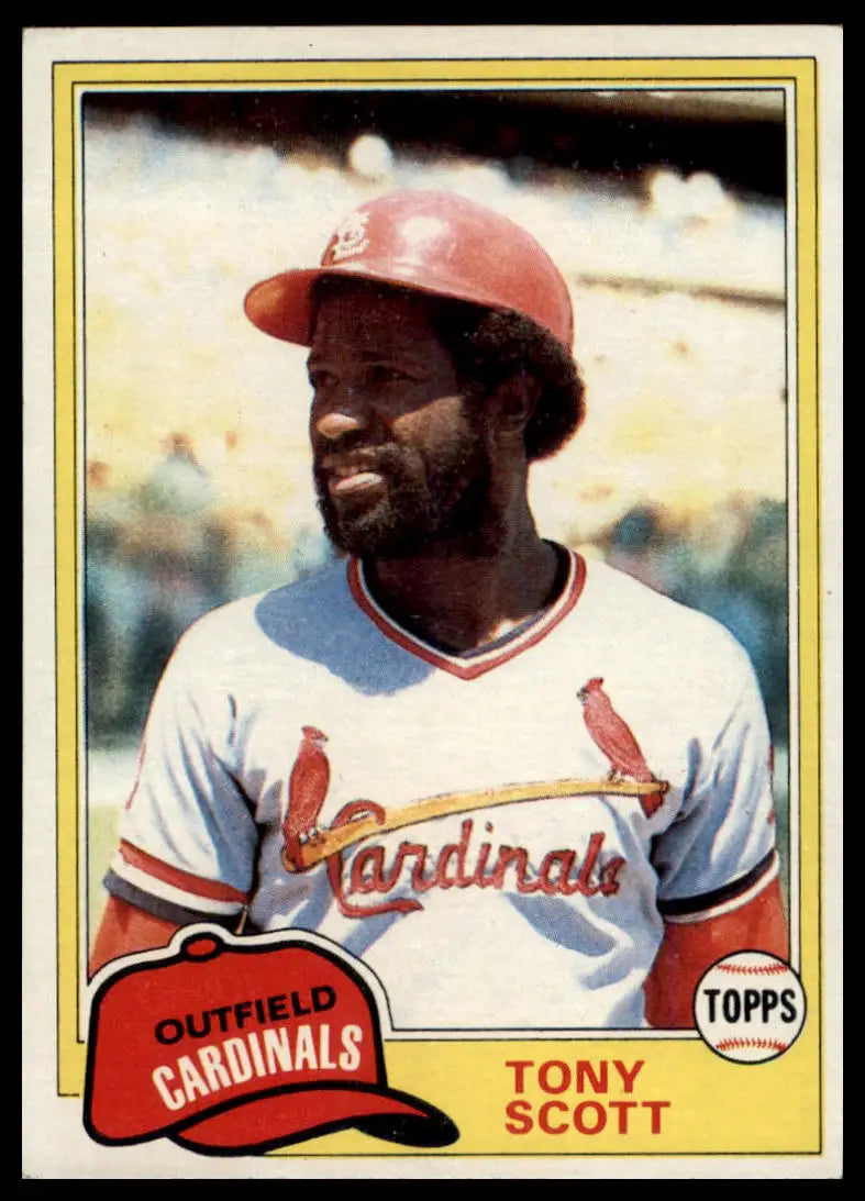 1981 Topps Tony Scott 165 St. Louis Cardinals LP - Baseball Card Single