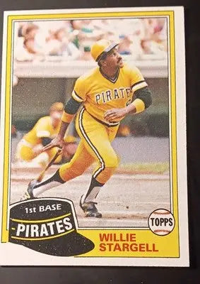 1981 Topps - Willie Stargell #380. Pittsburgh Pirates. NRMT+ - Baseball Card Single