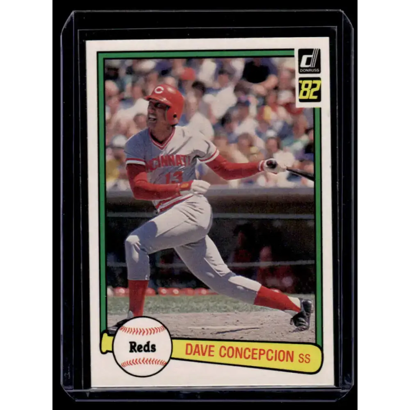 1982 Donruss #421 Dave Concepcion Cincinnati Reds NM-MT Baseball Card - Baseball Card Single