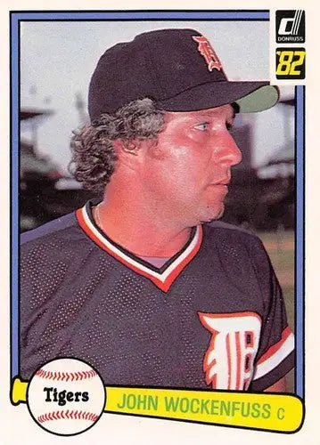 Original gloss baseball card featuring John Wockenfuss of the Tigers in near mint condition