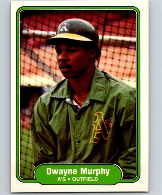 1982 Fleer #101 Dwayne Murphy EX Excellent Oakland Athletics Baseball Card - Baseball Card Single