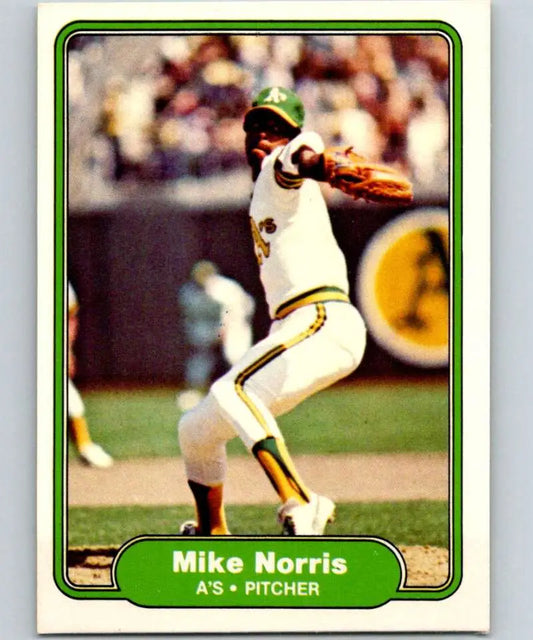 1982 Fleer #103 Mike Norris EX Excellent Oakland Athletics Baseball Card - Baseball Card Single