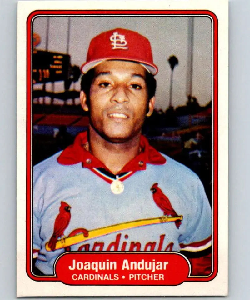 1982 Fleer #110 Joaquin Andujar EX Excellent St. Louis Cardinals Baseball Card - Baseball Card Single
