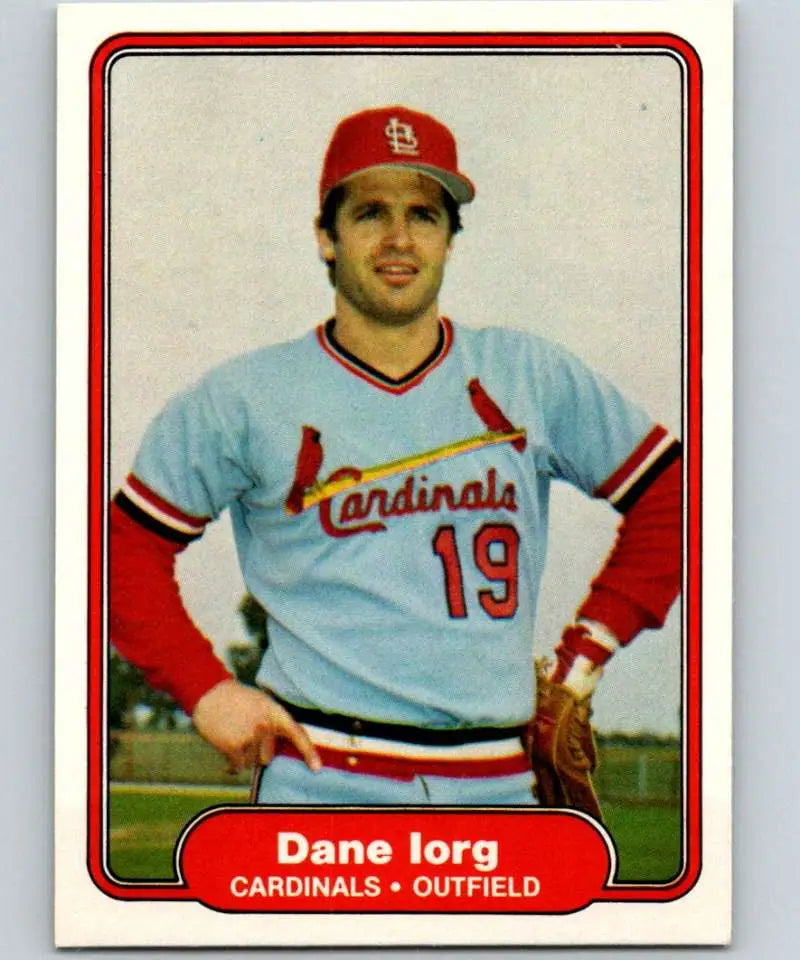 1982 Fleer #116 Dane Iorg EX Excellent St. Louis Cardinals Baseball Card - Baseball Card Single