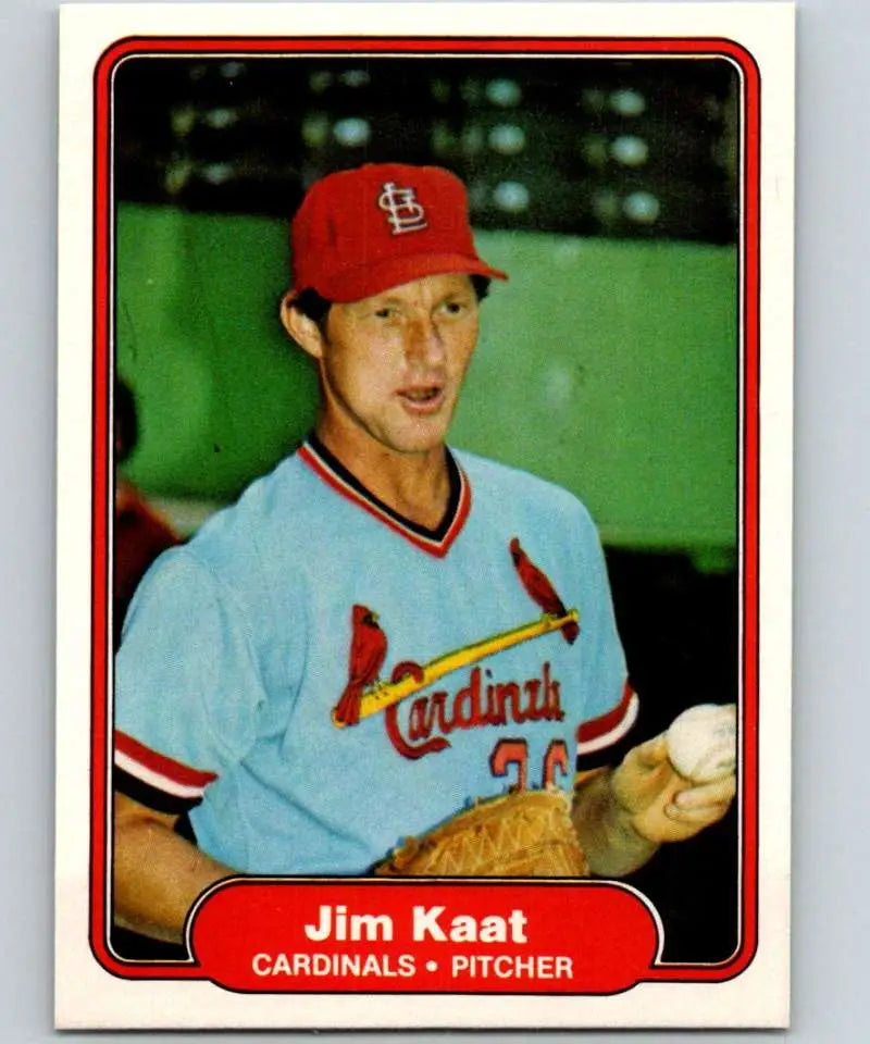 1982 Fleer #117 Jim Kaat EX Excellent St. Louis Cardinals Baseball Card - Baseball Card Single