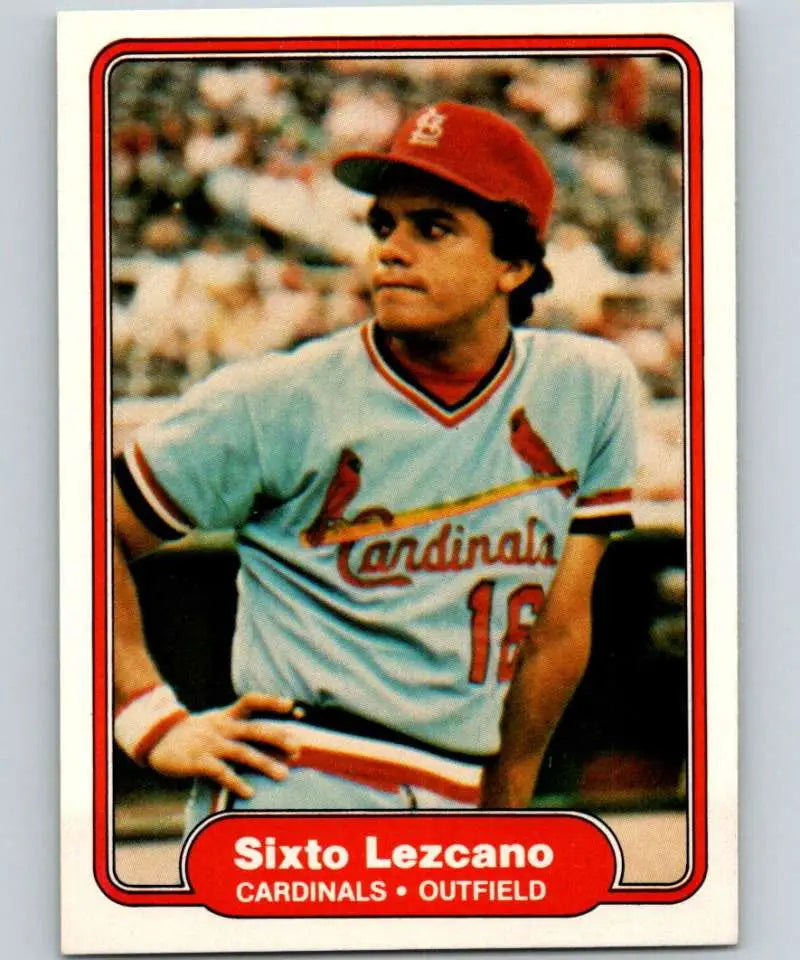1982 Fleer #119 Sixto Lezcano EX Excellent St. Louis Cardinals Baseball Card - Baseball Card Single