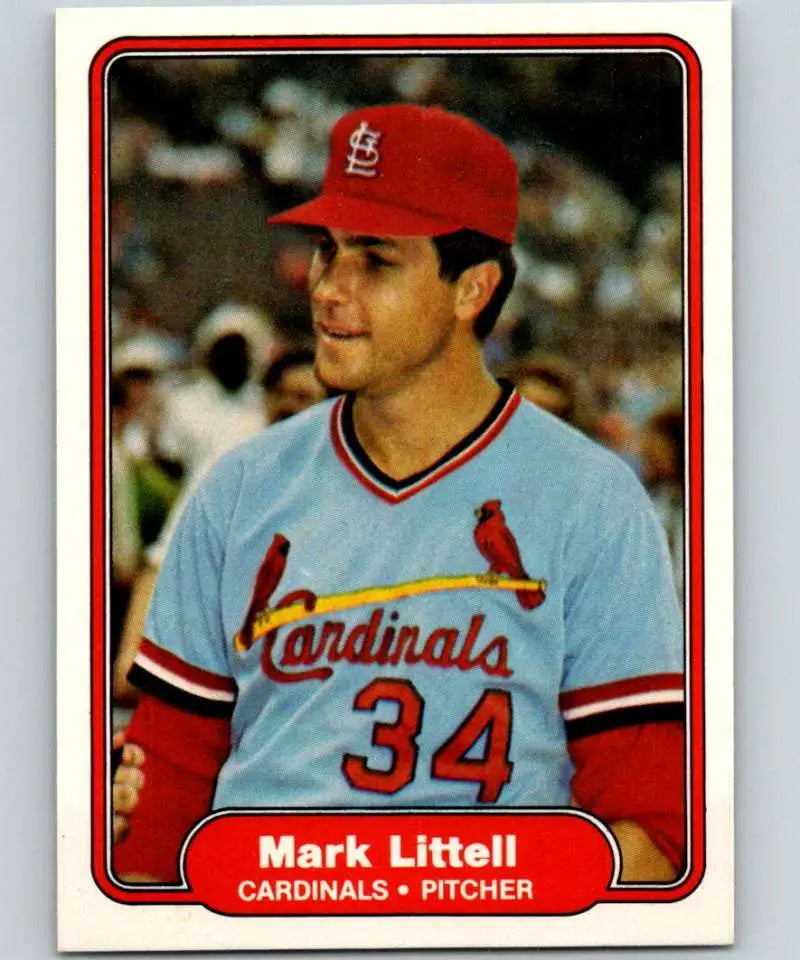 1982 Fleer #120 Mark Littell EX Excellent St. Louis Cardinals Baseball Card - Baseball Card Single
