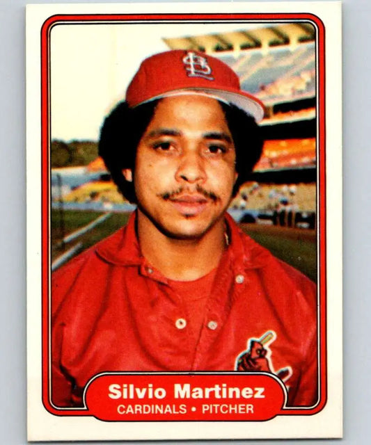 1982 Fleer #122 Silvio Martinez EX Excellent St. Louis Cardinals Baseball Card - Baseball Card Single