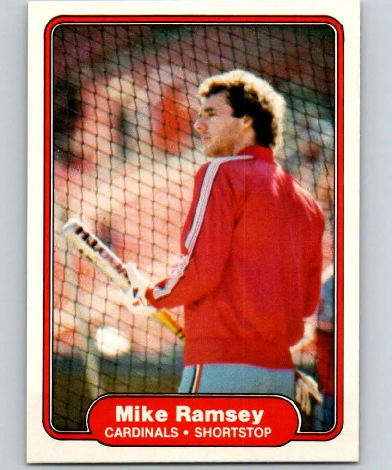 1982 Fleer #125 Mike Ramsey EX Excellent St. Louis Cardinals Baseball Card - Baseball Card Single