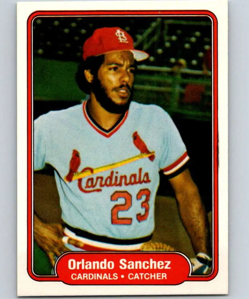 1982 Fleer #126 Orlando Sanchez EX Excellent St. Louis Cardinals Baseball Card - Baseball Card Single