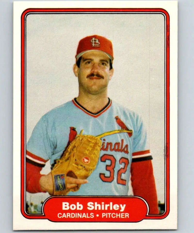 1982 Fleer #127 Bob Shirley EX Excellent St. Louis Cardinals Baseball Card - Baseball Card Single