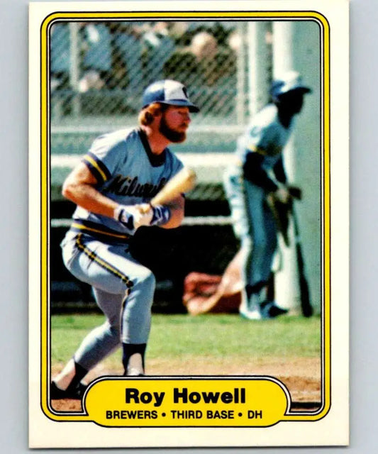 1982 Fleer #145 Roy Howell EX Excellent Milwaukee Brewers Baseball Card - Baseball Card Single