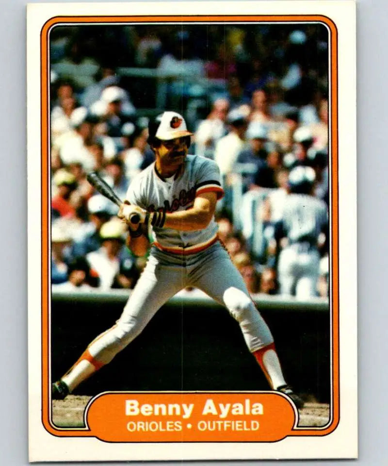 1982 Fleer #157 Benny Ayala EX Excellent Baltimore Orioles Baseball Card - Baseball Card Single