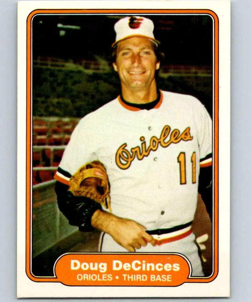 1982 Fleer #162 Doug DeCinces EX Excellent Baltimore Orioles Baseball Card - Baseball Card Single