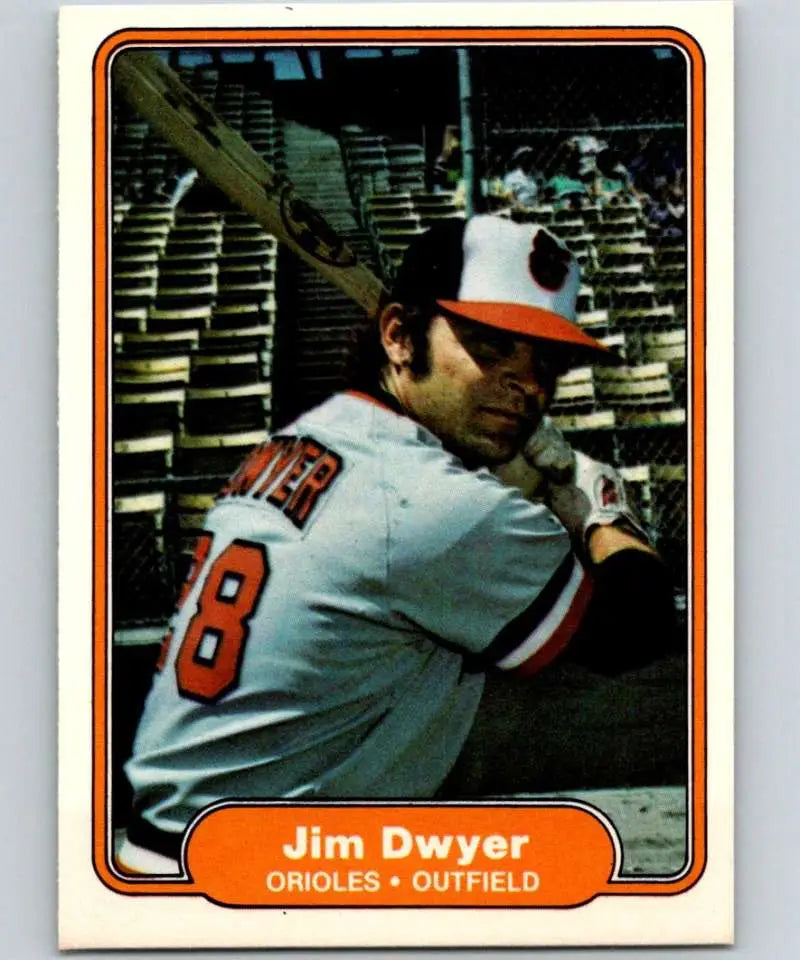 1982 Fleer #164 Jim Dwyer EX Excellent Baltimore Orioles Baseball Card - Baseball Card Single