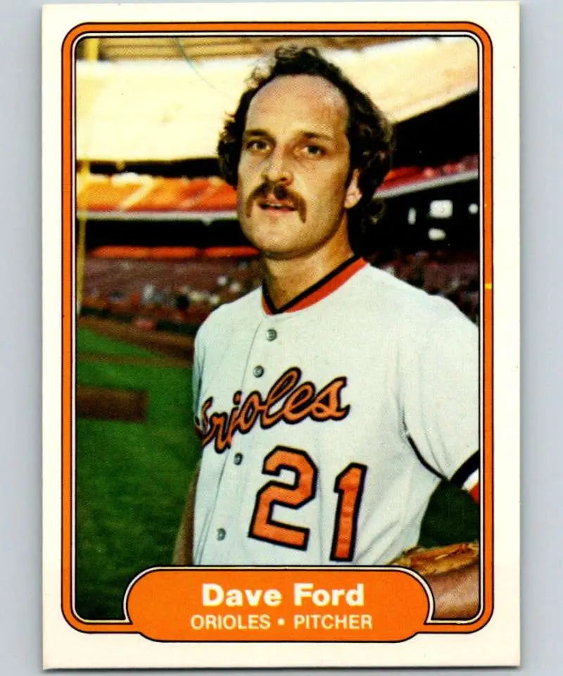 1982 Fleer #166 Dave Ford EX Excellent Baltimore Orioles Baseball Card - Baseball Card Single