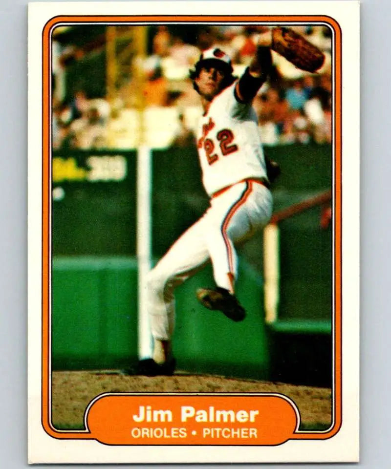 1982 Fleer #175 Jim Palmer EX Excellent Baltimore Orioles Baseball Card - Baseball Card Single
