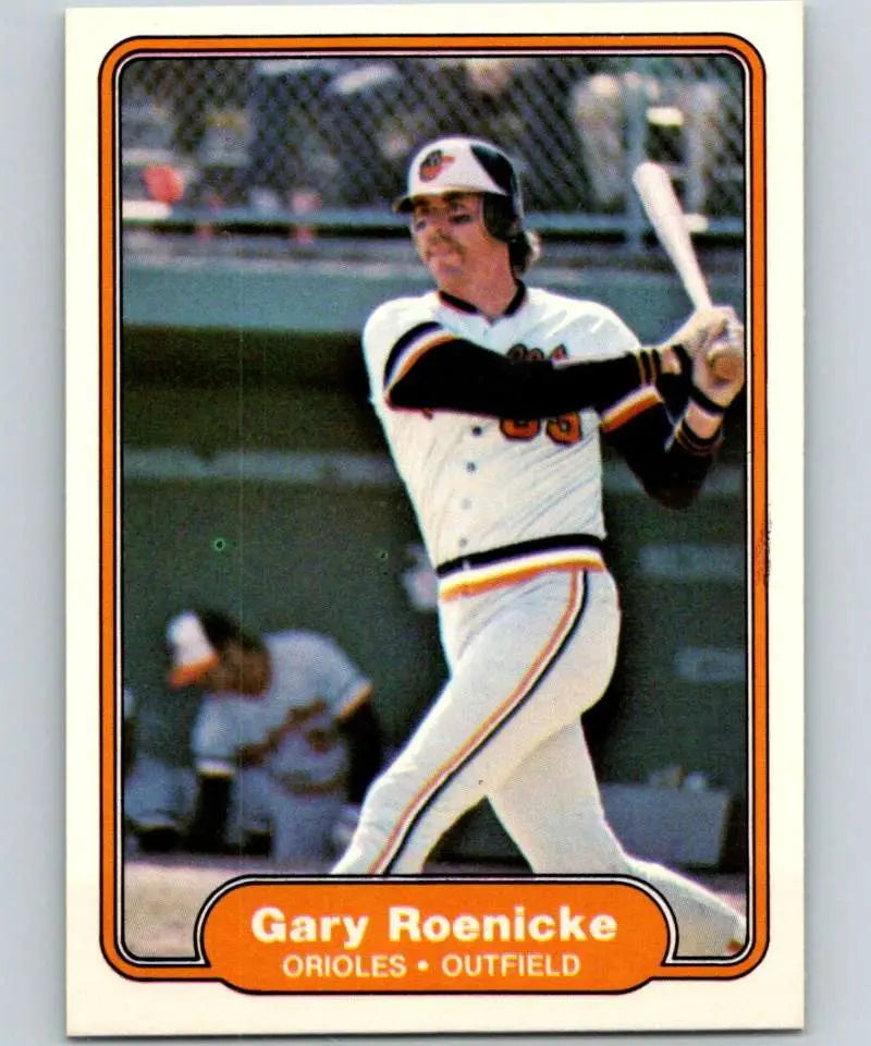 1982 Fleer #177 Gary Roenicke EX Excellent Baltimore Orioles Baseball Card - Baseball Card Single