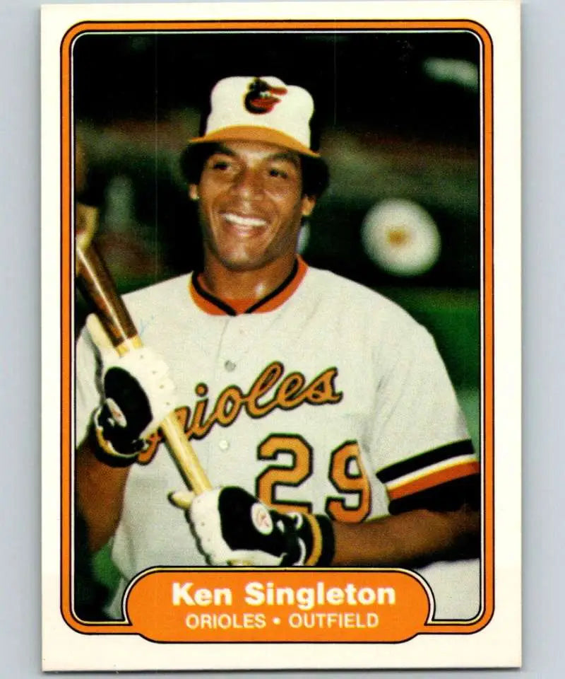 1982 Fleer #179 Ken Singleton EX Excellent Baltimore Orioles Baseball Card - Baseball Card Single