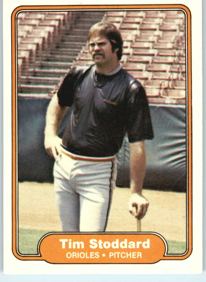 1982 Fleer #181 Tim Stoddard EX Excellent Baltimore Orioles Baseball Card - Baseball Card Single