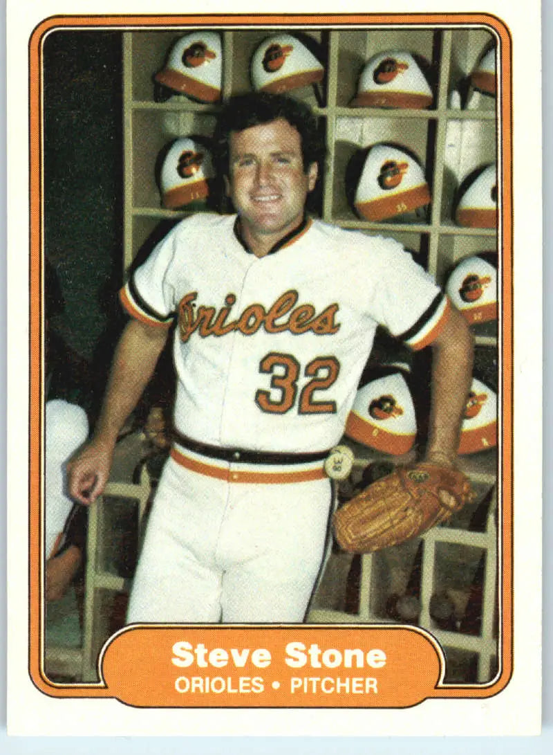 1982 Fleer #182 Steve Stone EX Excellent Baltimore Orioles Baseball Card
