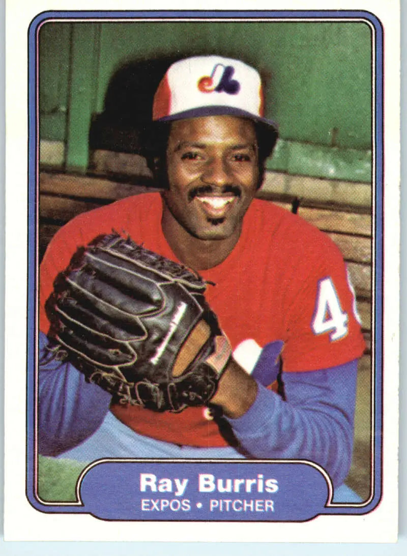 1982 Fleer #184 Ray Burris EX Excellent Montreal Expos Baseball Card - Baseball Card Single