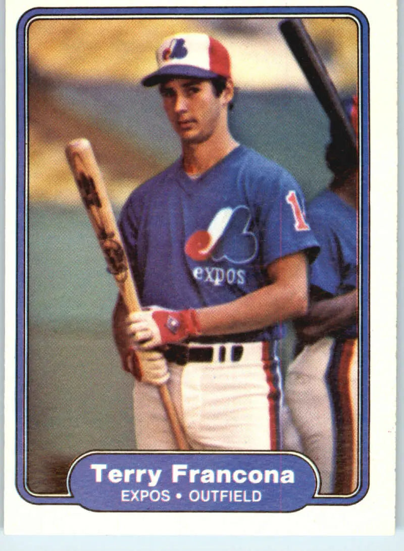 1982 Fleer #188 Terry Francona EX Excellent RC Rookie Montreal Expos Baseball Card - Baseball Card Single