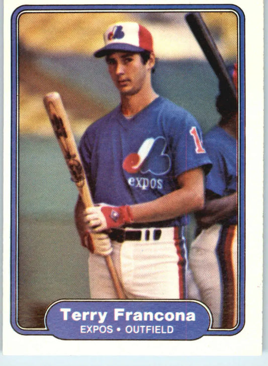 1982 Fleer #188 Terry Francona EX Excellent RC Rookie Montreal Expos Baseball Card - Baseball Card Single