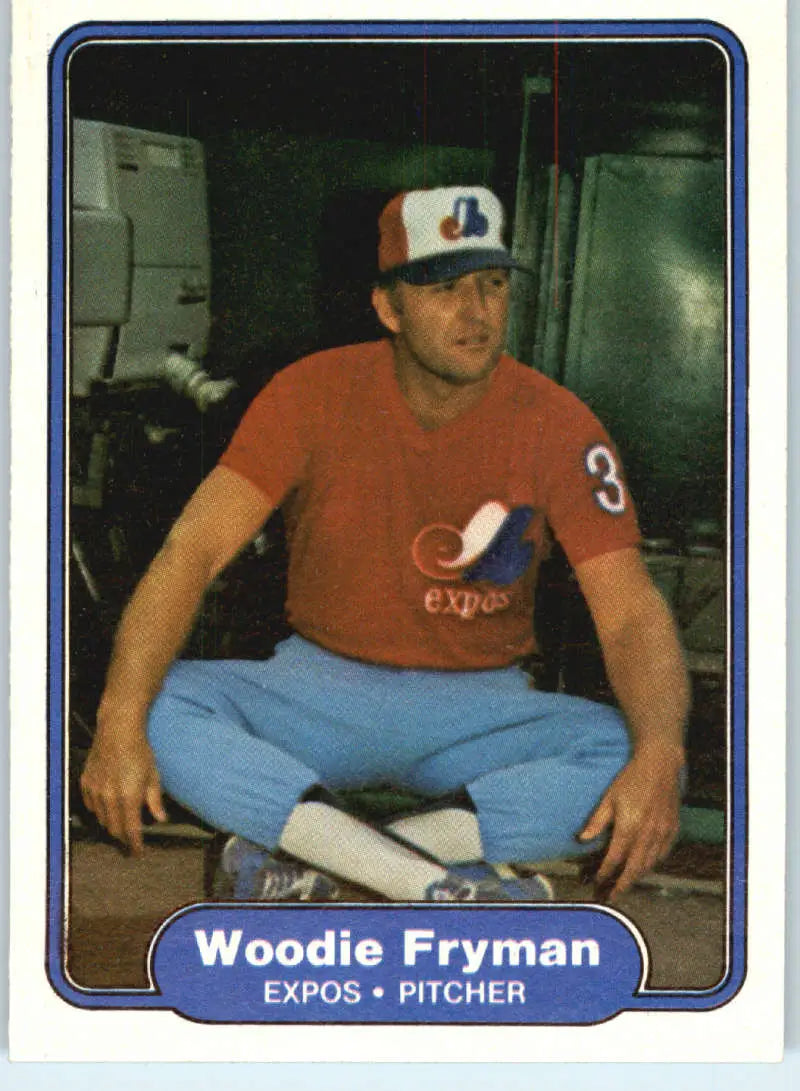 1982 Fleer #189 Woodie Fryman EX Excellent Montreal Expos Baseball Card - Baseball Card Single