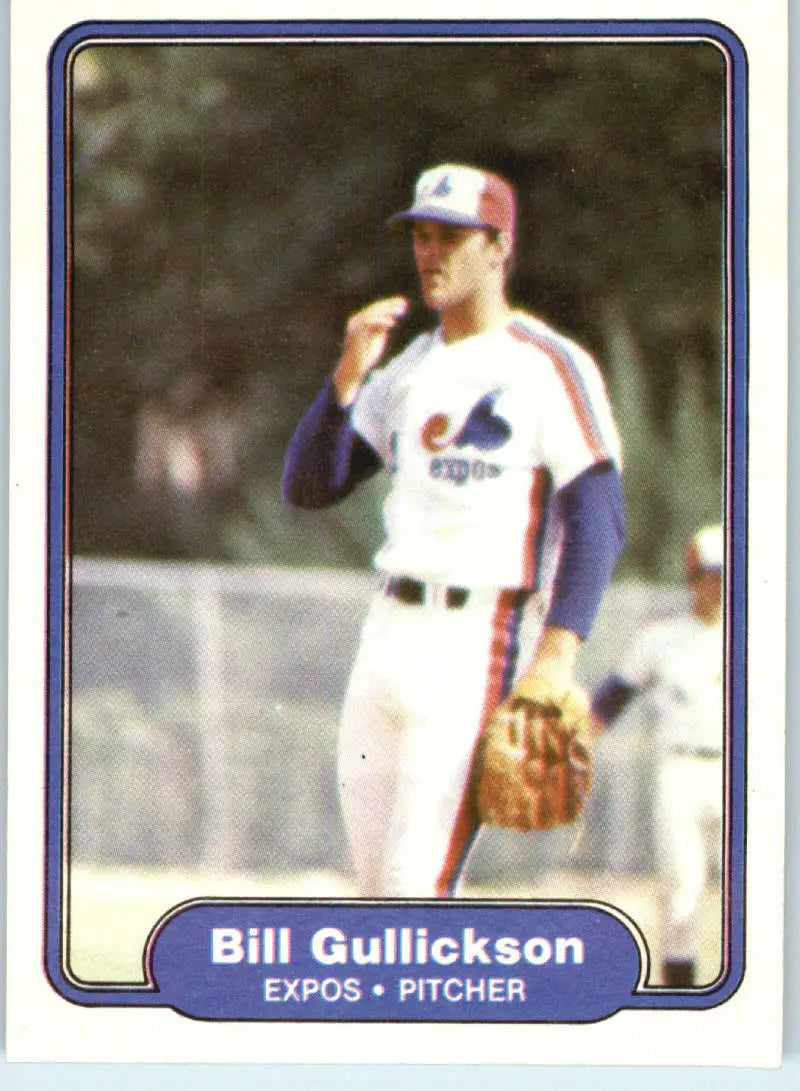 1982 Fleer #190 Bill Gullickson EX Excellent Montreal Expos Baseball Card - Baseball Card Single