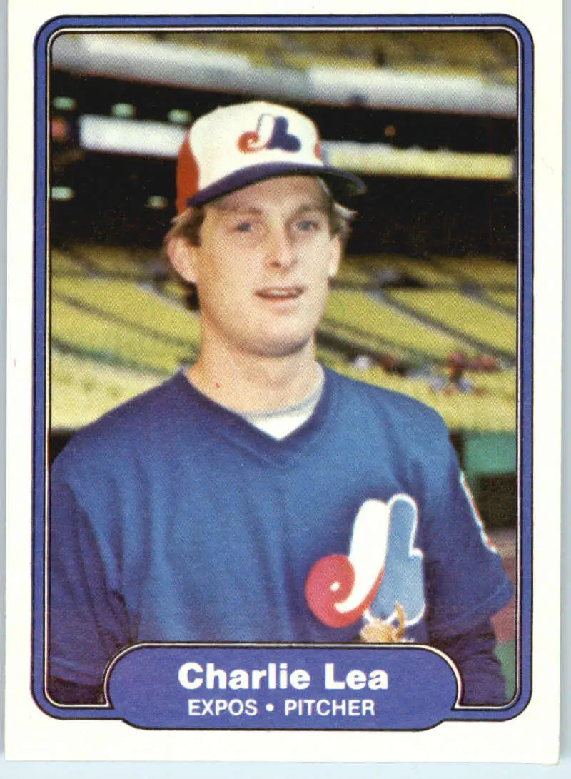 1982 Fleer #193 Charlie Lea EX Excellent Montreal Expos Baseball Card - Baseball Card Single