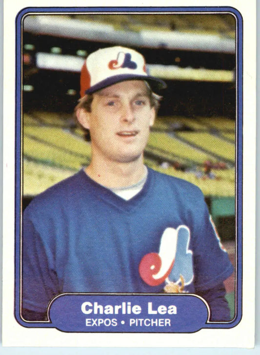 1982 Fleer #193 Charlie Lea EX Excellent Montreal Expos Baseball Card - Baseball Card Single