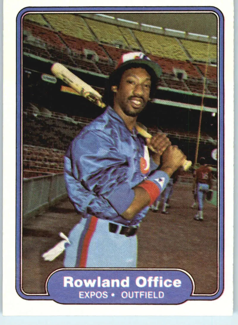 1982 Fleer #198 Rowland Office EX Excellent Montreal Expos Baseball Card - Baseball Card Single