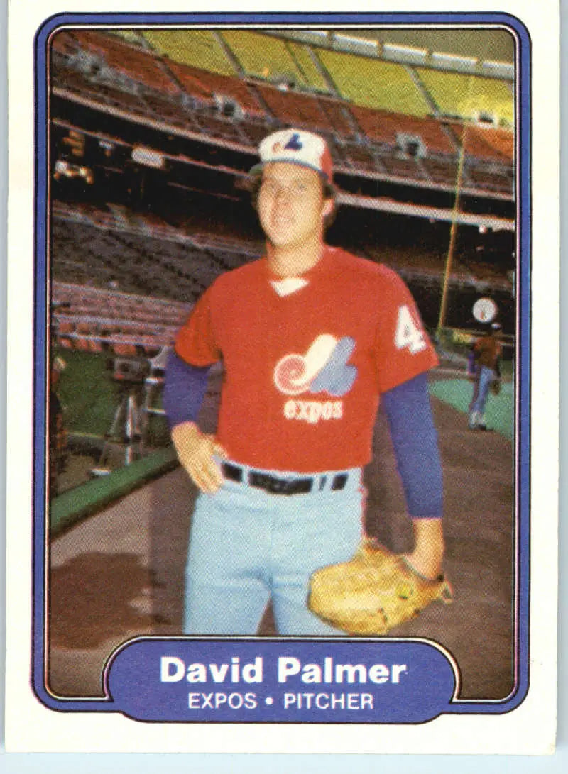 1982 Fleer #199 David Palmer EX Excellent Montreal Expos Baseball Card - Baseball Card Single