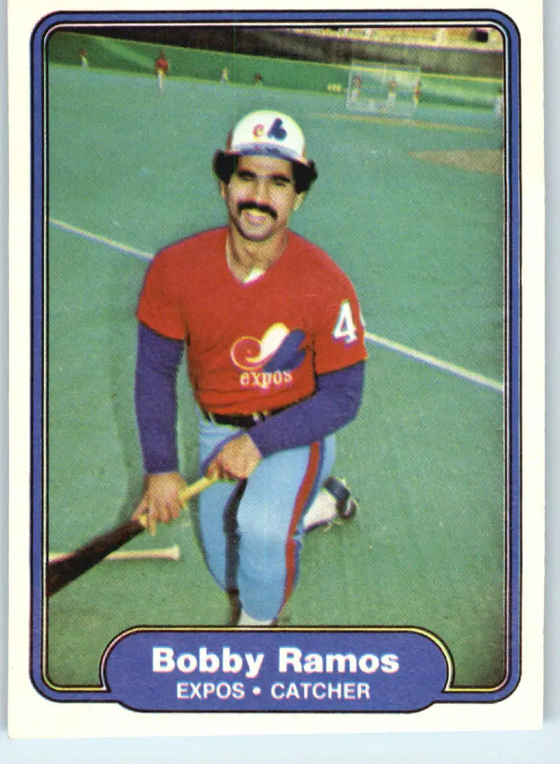 1982 Fleer #203 Bobby Ramos EX Excellent Montreal Expos Baseball Card - Baseball Card Single