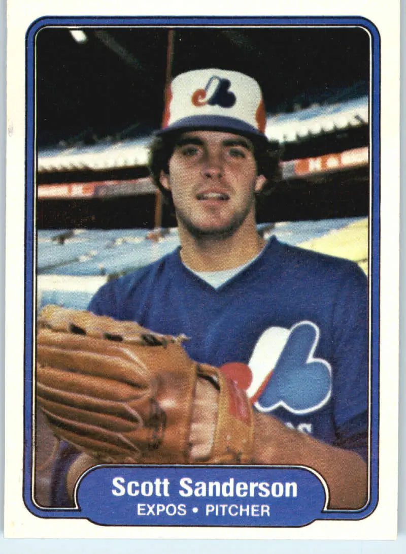 1982 Fleer #206 Scott Sanderson EX Excellent Montreal Expos Baseball Card - Baseball Card Single