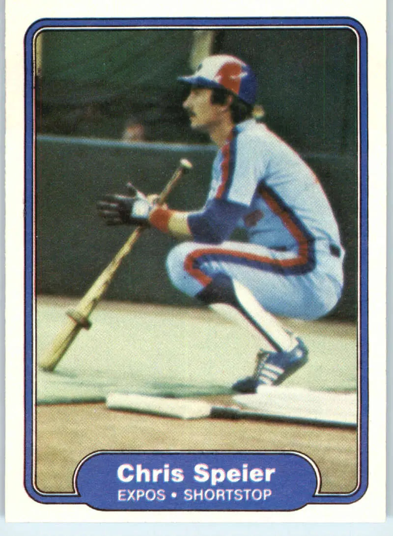 1982 Fleer #209 Chris Speier EX Excellent Montreal Expos Baseball Card - Baseball Card Single